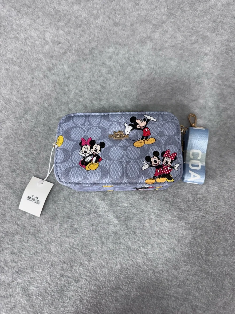 Coach Disney Lilac Mickey & Minnie Kids Crossbody Pouch